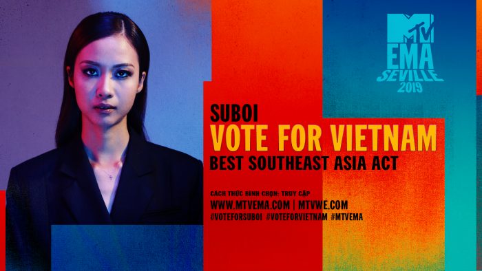 Suboi đại diện Việt Nam tranh tài tại Giải thưởng âm nhạc châu Âu MTV EMA 2019