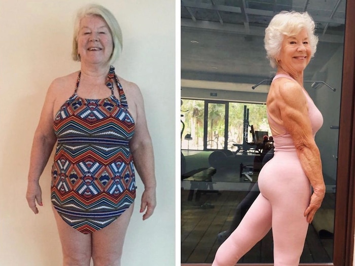 Sốc rớt hàm với cụ bà 73 tuổi tập gym giảm 20 kg trong sáu tháng