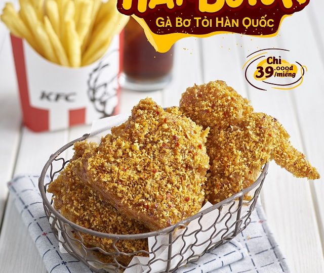 Chọn mua combo “Gà Hanbotok” – gà bơ tỏi Hàn Quốc của KFC