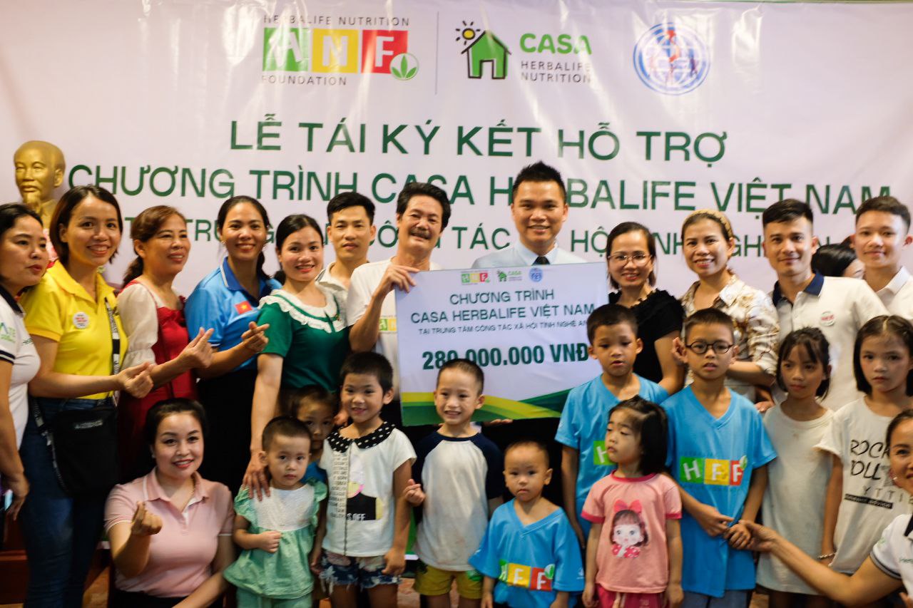 Herbalife Việt Nam tiếp tục hợp tác với bảy đối tác Casa Herbalife giúp nâng cao chất lượng bữa ăn cho hơn 1.100 trẻ em