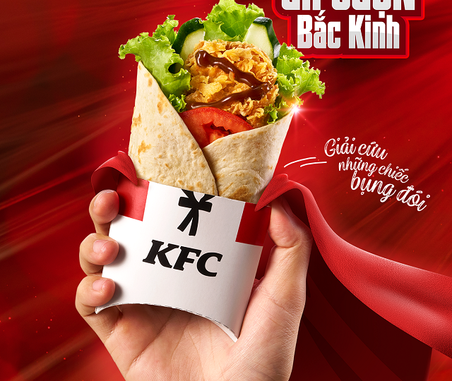Gà cuộn Bắc Kinh – món mới từ KFC!!!